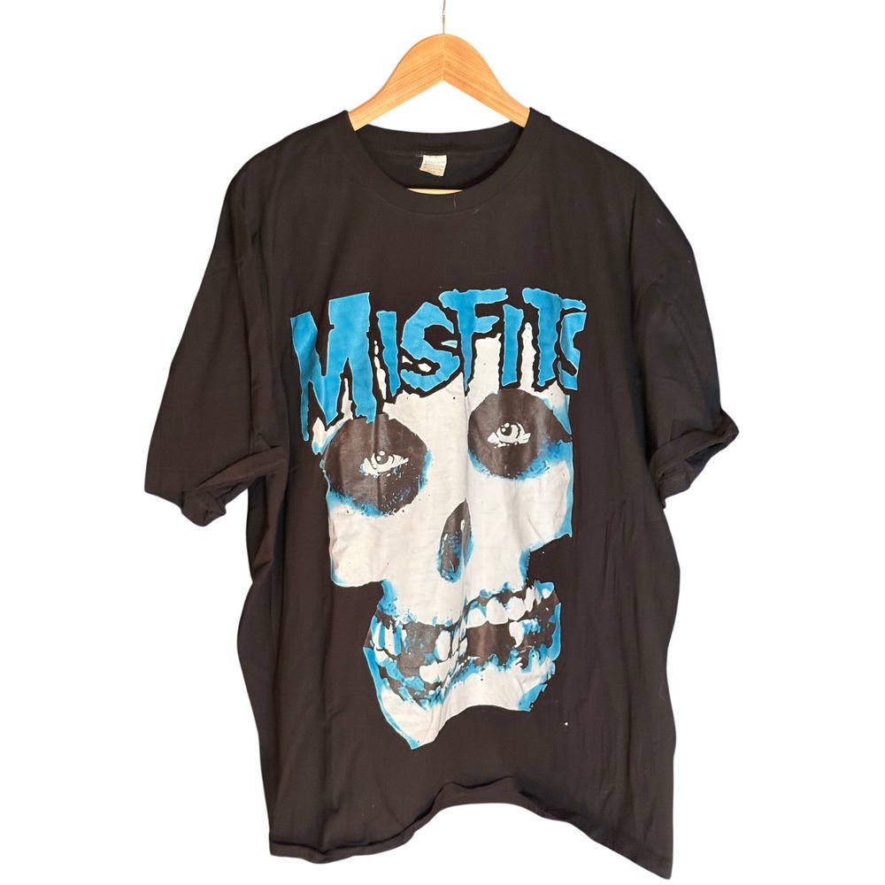 Misfits Crimson Ghost Skull Band‎ Tee Black Blue Graphic T-Shirt Mens 3XL